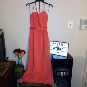 White Vera Wang Strappy Bridesmaid Dress (altered)
